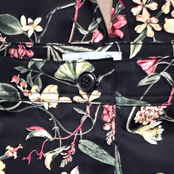 Reitmeins Floral Black Stretch Pants - Botanical Print. NWT - Picture 4 of 9